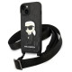 Karl Lagerfeld KLHCP14MSTKMK iPhone 14 Plus 6.7" black/black hardcase Monogram Ikonik Patch