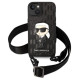 Karl Lagerfeld KLHCP14MSTKMK iPhone 14 Plus 6.7" black/black hardcase Monogram Ikonik Patch