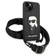 Karl Lagerfeld KLHCP14MSTKMK iPhone 14 Plus 6.7" black/black hardcase Monogram Ikonik Patch