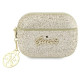 Guess GUAP2GLGSHD AirPods Pro 2 cover gold/gold Glitter Flake 4G Charm