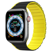 Dux Ducis Magnetic Apple Watch SE, 9, 8, 7, 6, 5, 4, 3, 2, 1 (41, 40, 38 mm) Dux Ducis Strap (LD Version) - black and yellow