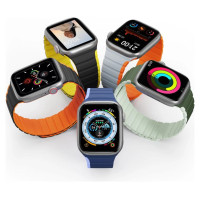 Dux Ducis Magnetic Apple Watch SE, 9, 8, 7, 6, 5, 4, 3, 2, 1 (41, 40, 38 mm) Dux Ducis Strap (LD Version) - black and yellow