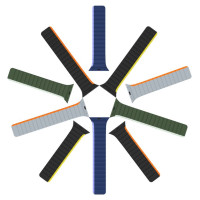 Dux Ducis Magnetic Apple Watch SE, 9, 8, 7, 6, 5, 4, 3, 2, 1 (41, 40, 38 mm) Dux Ducis Strap (LD Version) - black and yellow