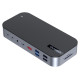 Choetech HUB Choetch M52 USB-C - USB-C PD/USB-C/USB-A/HDMI/VGA/DP/SD/TF/RJ45/AUX - gray