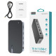 Choetech HUB Choetch M52 USB-C - USB-C PD/USB-C/USB-A/HDMI/VGA/DP/SD/TF/RJ45/AUX - gray