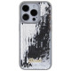 Guess Sequin Script Metal case for iPhone 15 Pro Max - silver