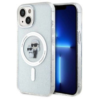 Karl Lagerfeld Karl&Choupette Glitter MagSafe case for iPhone 15 Plus - transparent
