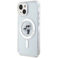 Karl Lagerfeld Karl&Choupette Glitter MagSafe case for iPhone 15 Plus - transparent