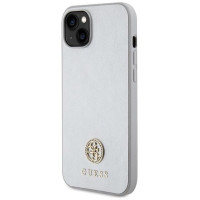 Guess GUHCP15MPS4DGPS iPhone 15 Plus 6.7" silver/silver hardcase Strass Metal Logo