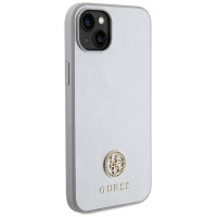 Guess GUHCP15MPS4DGPS iPhone 15 Plus 6.7" silver/silver hardcase Strass Metal Logo