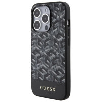 Guess GCube Stripes MagSafe case for iPhone 15 Pro - black