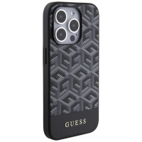 Guess GCube Stripes MagSafe case for iPhone 15 Pro - black