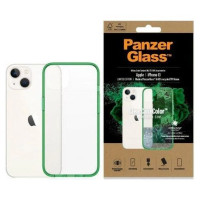 Panzerglass ClearCase antibacterial case with Military Grade certificate for iPhone 13 / 14 / 15 - transparent green