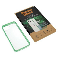 Panzerglass ClearCase antibacterial case with Military Grade certificate for iPhone 13 / 14 / 15 - transparent green