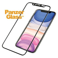 Panzerglass E2E Super+ tempered glass with camera cover with Swarovsky crystal for iPhone XR / 11 - with black frame