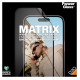 Panzerglass Matrix Ultra-Wide-Fit hybrid glass for iPhone 15 with positioner