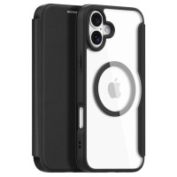Dux Ducis Skin X Pro iPhone 16 Case with MagSafe and Flip Cover - Black