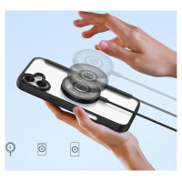 Dux Ducis Skin X Pro iPhone 16 Case with MagSafe and Flip Cover - Black