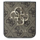 Guess Leather 4G Metal Logo Case for Samsung Galaxy Z Flip 6 - Brown