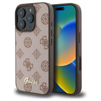 Guess Peony Script MagSafe iPhone 16 Pro Case - Brown