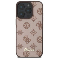 Guess Peony Script MagSafe iPhone 16 Pro Case - Brown