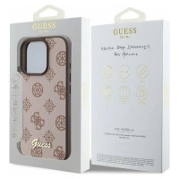Guess Peony Script MagSafe iPhone 16 Pro Case - Brown