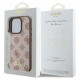 Guess Peony Script MagSafe iPhone 16 Pro Case - Brown