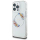 Guess IML Flowers Wreath MagSafe iPhone 16 Pro Case - Clear