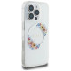 Guess IML Flowers Wreath MagSafe iPhone 16 Pro Case - Clear