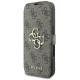 Guess 4G Metal Logo iPhone 16 Plus Case - Brown