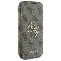 Guess 4G Metal Logo iPhone 16 Plus Case - Brown