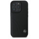 Mercedes MB Curved Stitches Leather iPhone 16 Pro Case - Black