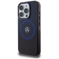 Mercedes MB Double Layer BiColor MagSafe Case for iPhone 16 Pro Max - Blue