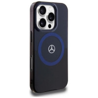 Mercedes MB Double Layer BiColor MagSafe Case for iPhone 16 Pro Max - Blue