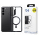 3Mk Protection 3mk Satin Armor MagCase with MagSafe for Samsung Galaxy S23+ - Transparent with Black Frame