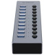 Orico BT2U3-10AB Hub 10x USB-A 3.0 with switches - gray