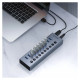 Orico BT2U3-10AB Hub 10x USB-A 3.0 with switches - gray