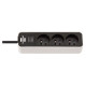 Brennenstuhl Ecolor power strip 3 sockets 3m - white