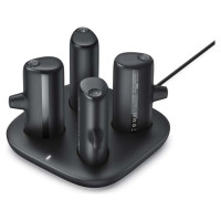 Veger Set of 4 Veger W007CK 5000mAh power banks (2x Lightning + 2x USB-C) with charging station - black