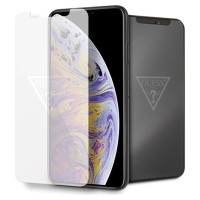 Guess Invisible Logo Tempered Glass for iPhone Xs Max