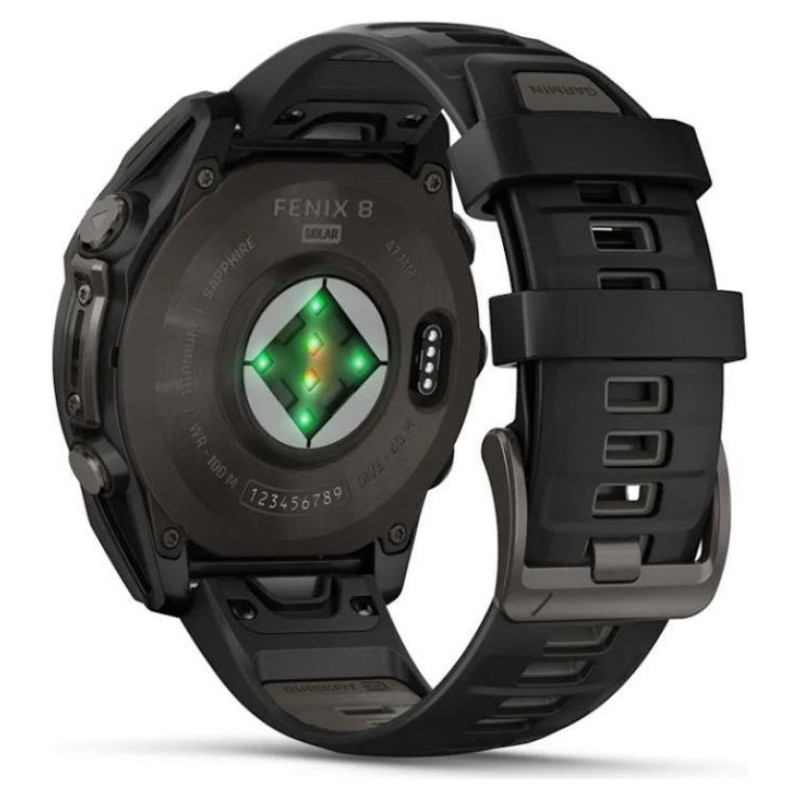 Garmin SMARTWATCH FENIX 8 SAPP. SOLAR/BLACK/GRAY 010-02907-11 GARMIN