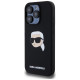 Karl Lagerfeld KLHMP15LSKHPPLK iPhone 15 Pro 6.1" black/black hardcase Silicone Karl Head Print MagSafe