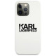 Karl Lagerfeld Silicone Stack Logo Case for iPhone 13 Pro / 13 6.1" - White