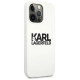Karl Lagerfeld Silicone Stack Logo Case for iPhone 13 Pro / 13 6.1" - White