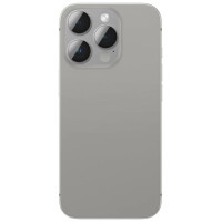 Amazingthing Aviation-Grade Alloy Tempered Glass Lens for iPhone 16 Pro / 16 Pro Max Camera Lens - Gray