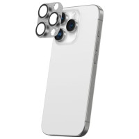 Amazingthing Aviation-Grade Alloy Tempered Glass Lens for iPhone 16 Pro / 16 Pro Max Camera Lens - Gray