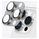 Amazingthing Aviation-Grade Alloy Tempered Glass Lens for iPhone 16 Pro / 16 Pro Max Camera Lens - Gray