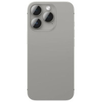 Amazingthing AR Aluminum 3 Lens Glass with Camera Lens Frame for iPhone 16 Pro / 16 Pro Max - Gray