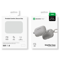 Amazingthing Omni Case for AirPods Pro 2 Silicone Case - Gray