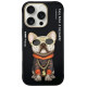 Nimmy Glasses Cool Dog Case for iPhone 16 Pro Max - Black